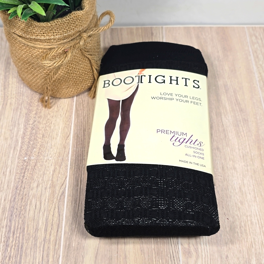 Bootights Black Control Top w/ Ankle Sock